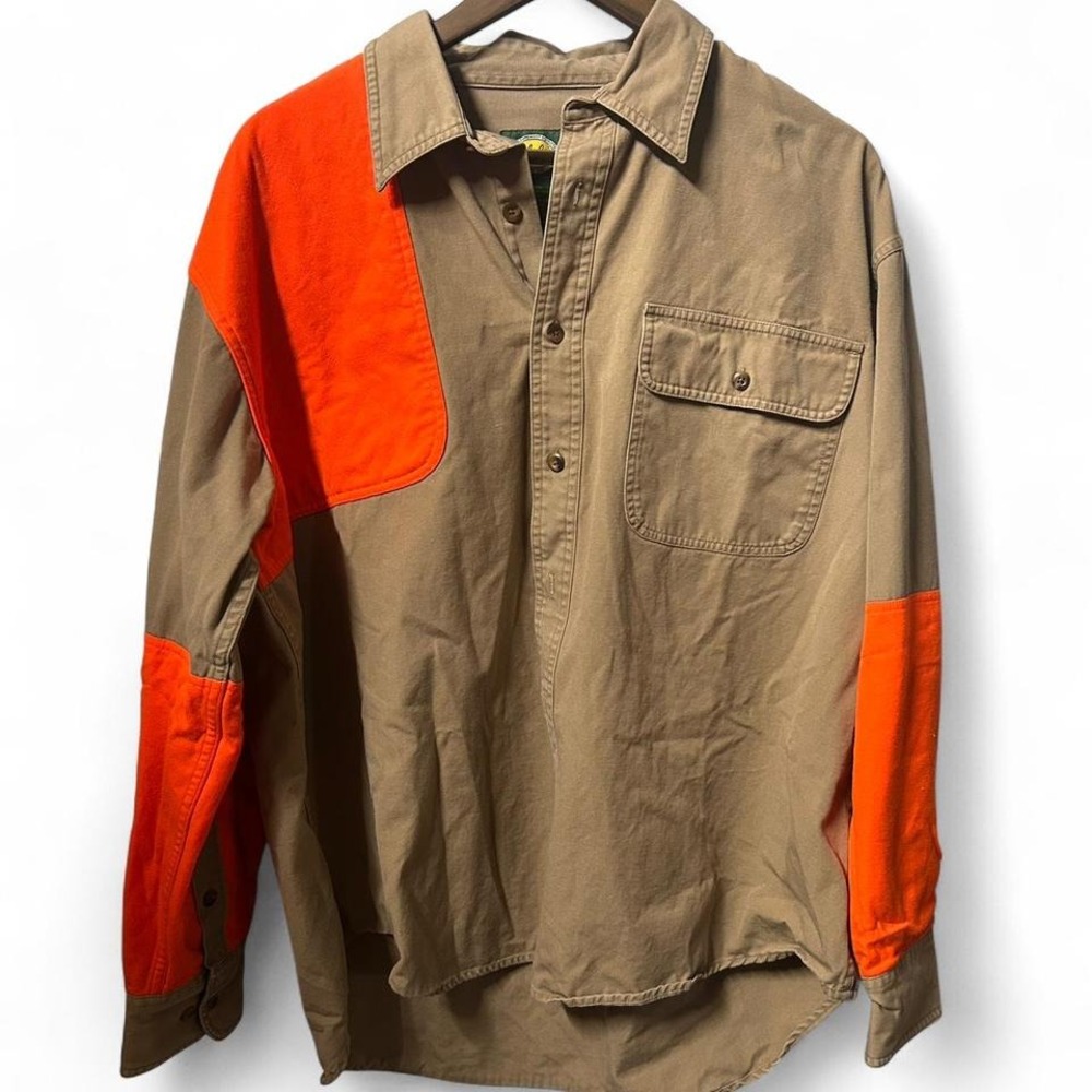 Tan and‎ orange Cabela's hunting/chore shirt size xl